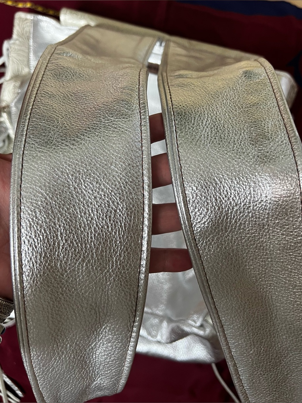 Keep It Gypsy Silver Leather Hair-On-Hide Fringe Backpack | Western Boho | Large - Picture 9 of 12